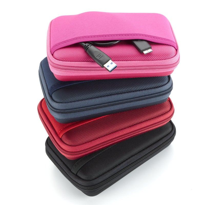 Drive Logic DL-64-RED Portable EVA Hard Drive Carrying Case Pouch, Red - Image 3
